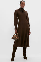 Cinnamon Avara Twill Wool Maxi Dress