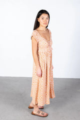 White Sunflower Rayon Maxi Dress