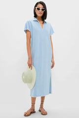 Heather Chambray Pique Melissa Maxi Dress
