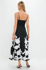 Black Multi Annabella Midi Dress