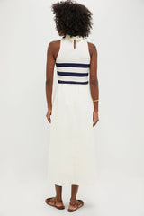 Ivory Stripe Marina Dress