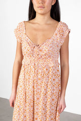 White Sunflower Rayon Maxi Dress