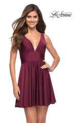 A-Line La Femme Short Designer Party Dress
