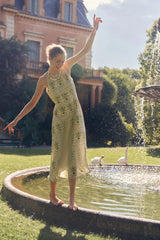 Green Trellis Faith Dress