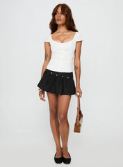 Curtain Call Mini Skirt Black