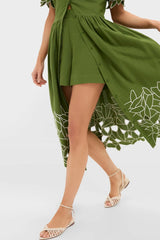 Fern Floral Eyelet Pilar Dress and Short Set