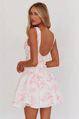 Brooklyn Florals Fit & Flare Mini Dress - Pink