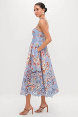 Chambray Floral Awaken Picnic Dress