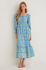 Sapphire Border Lucia Dress