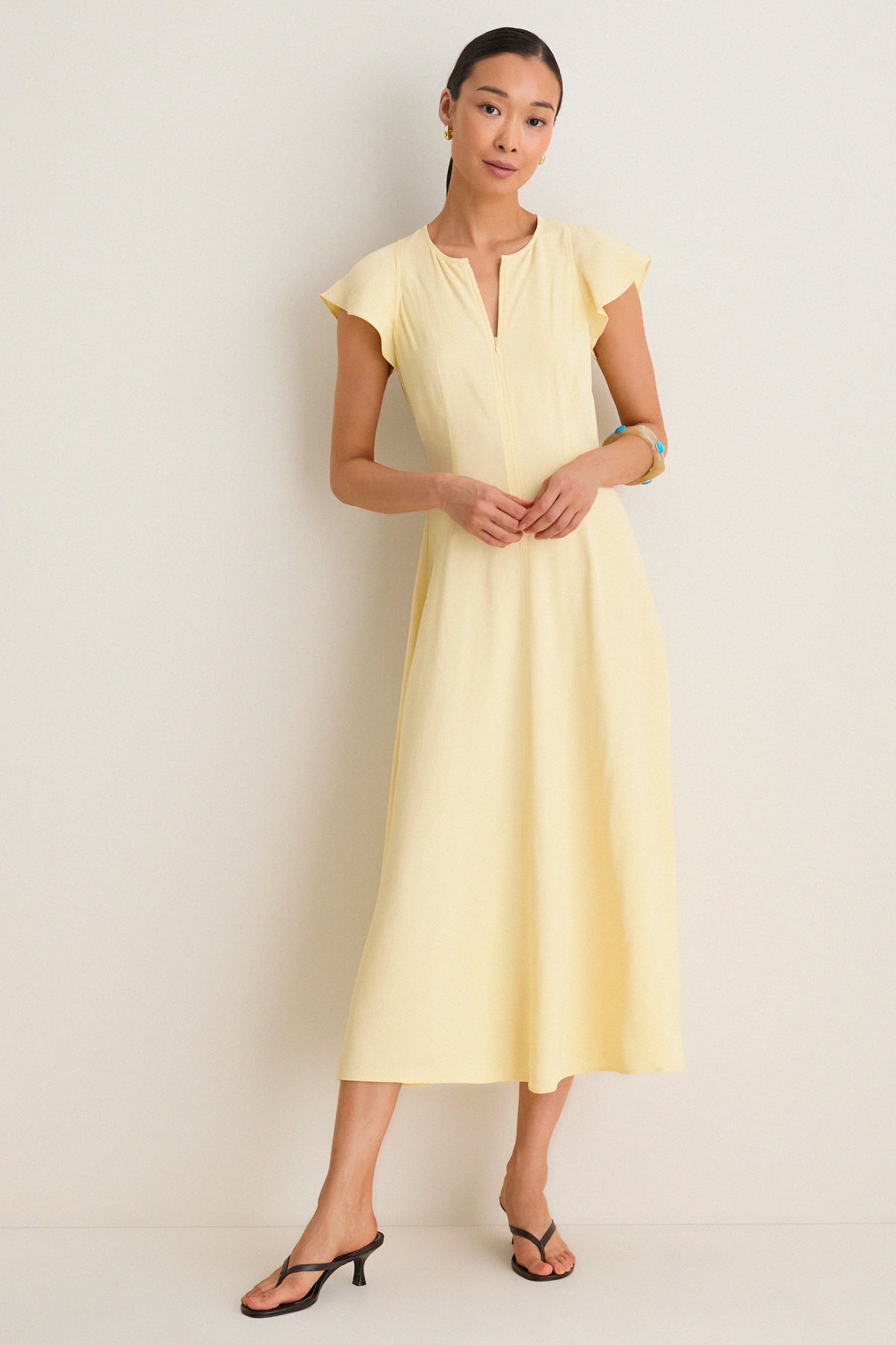 Double Cream Gisa Zip Dress