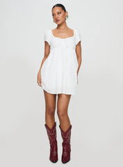 Monsterrat Mini Dress White