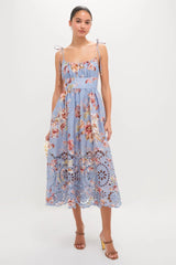 Chambray Floral Awaken Picnic Dress