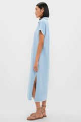 Heather Chambray Pique Melissa Maxi Dress