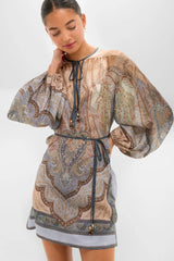 Tapestry Blue Multi Wanderlust Tunic