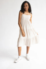 Tiered Gauze Midi Dress