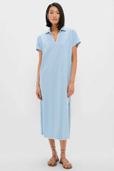 Heather Chambray Pique Melissa Maxi Dress