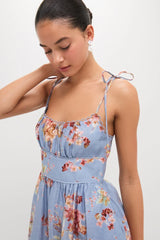 Chambray Floral Awaken Picnic Dress