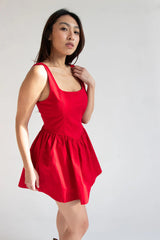 Fitted Bodice Mini Dress