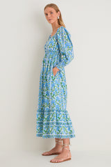 Sapphire Border Lucia Dress
