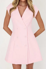 Gerri Sophisticated Mini Dress - Light Pink