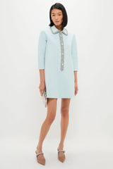 Ice Blue Embellished Nicola Dress