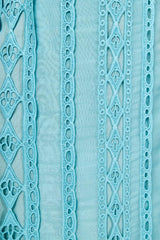 Arial Summer Lace Midi Dress - Aqua Blue