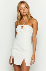 Missy White Strapless Mini Dress